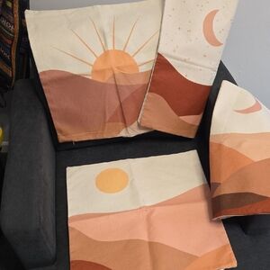Sunset Landscape Pillow Covers